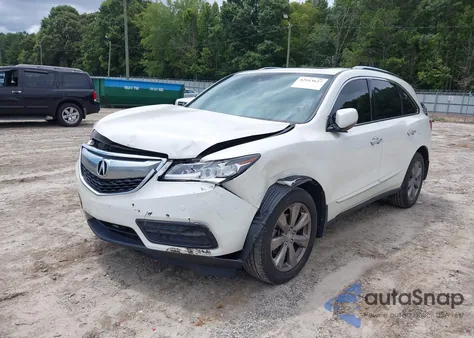 2016 Acura Mdx Advance Entertainment Packages/Advance Package z USA, uszkodzony, nr VIN 5FRYD4H99GB035969